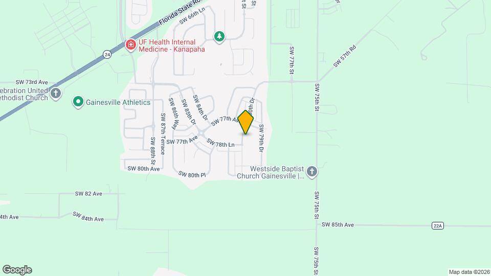 7763 SW 80th Dr Map and Location Details