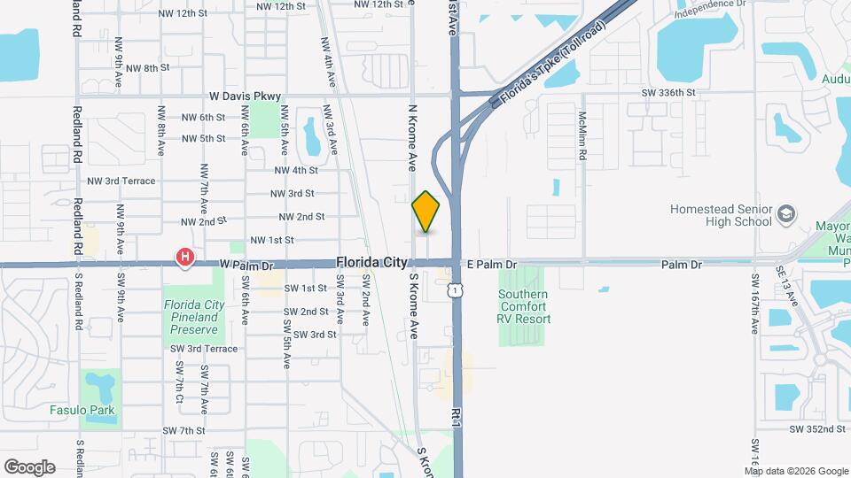 334 NE 1st St Map and Location Details