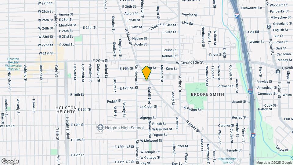 1107 Winston St Map and Location Details