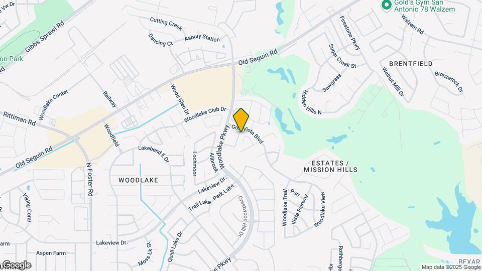 5823 Golf Bend Map and Location Details