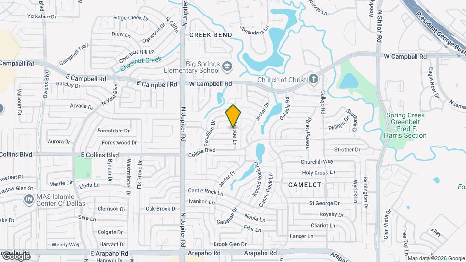 5709 Christie Ln Map and Location Details
