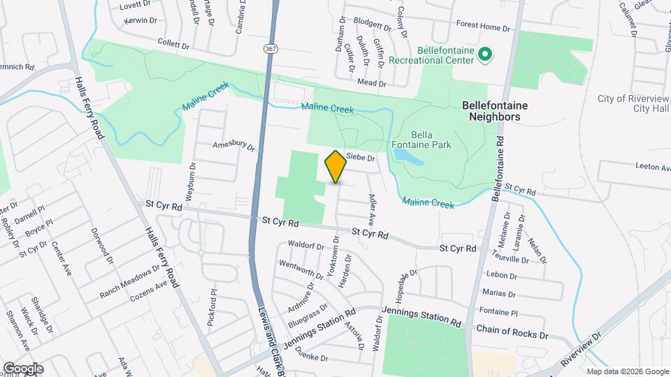 9475 Yorktown Dr Map and Location Details