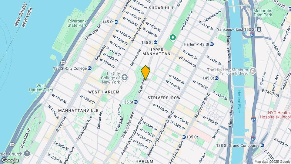580 St Nicholas Ave Mapa y Detalles de la Ubicación