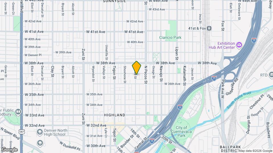 3644 Quivas St Map and Location Details