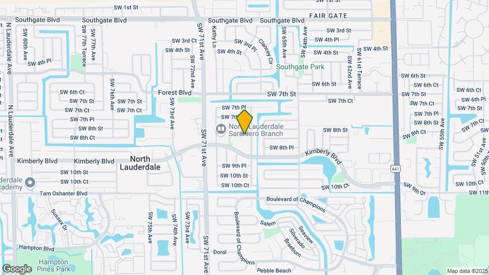 842 SW 68th Ave Map and Location Details