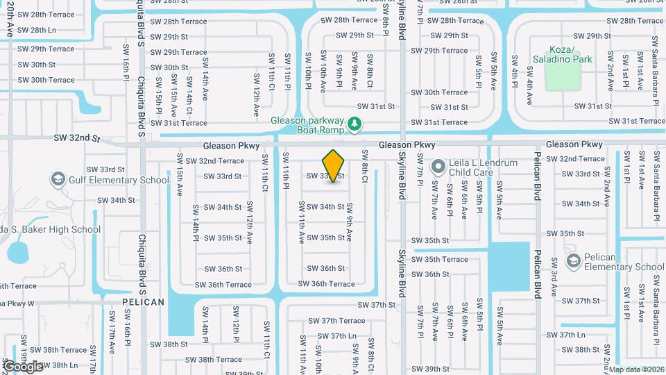 923 SW 33rd Terrace Map and Location Details