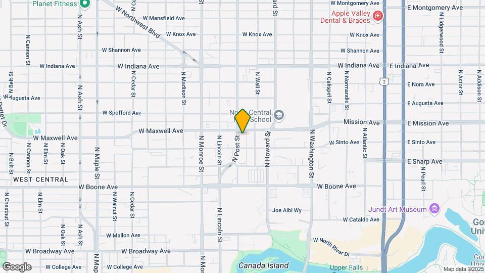 1420 N Post St Map and Location Details