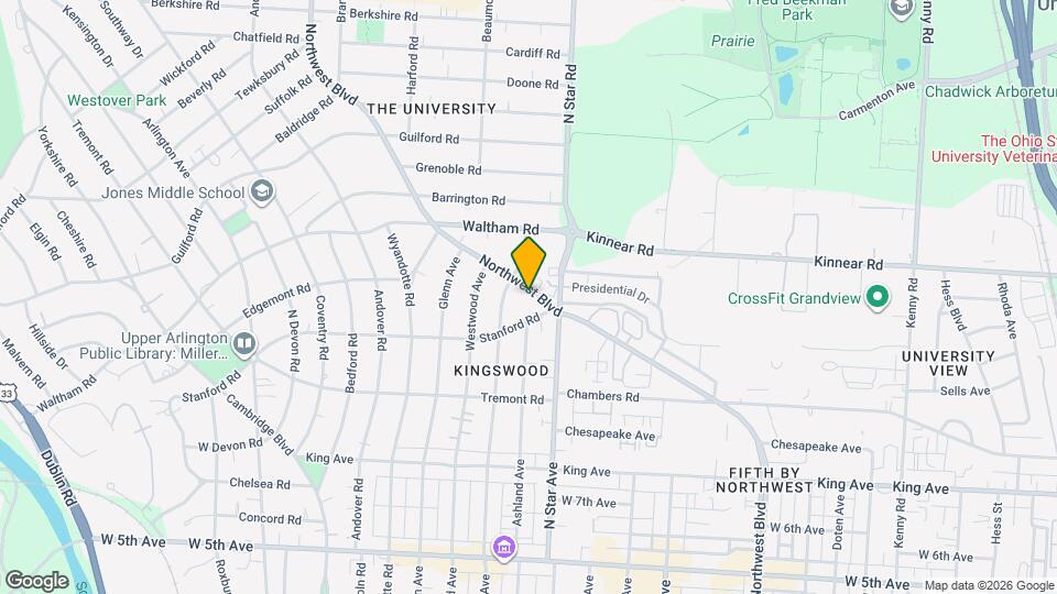 1931 Northwest Blvd Map and Location Details