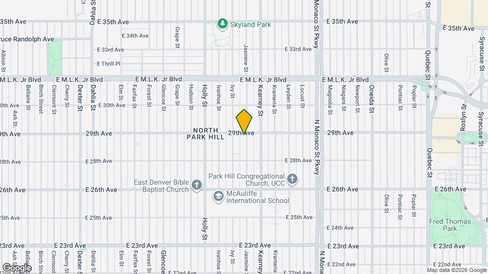 2875 Jasmine St Map and Location Details