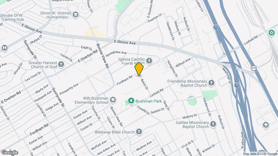 4105 Balch Dr Map and Location Details