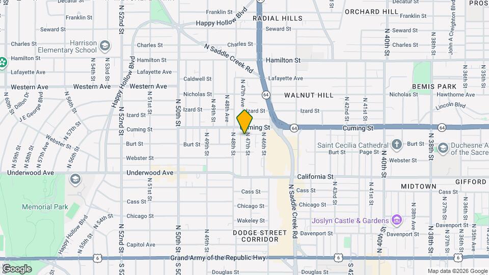 824 N 47th St Map and Location Details