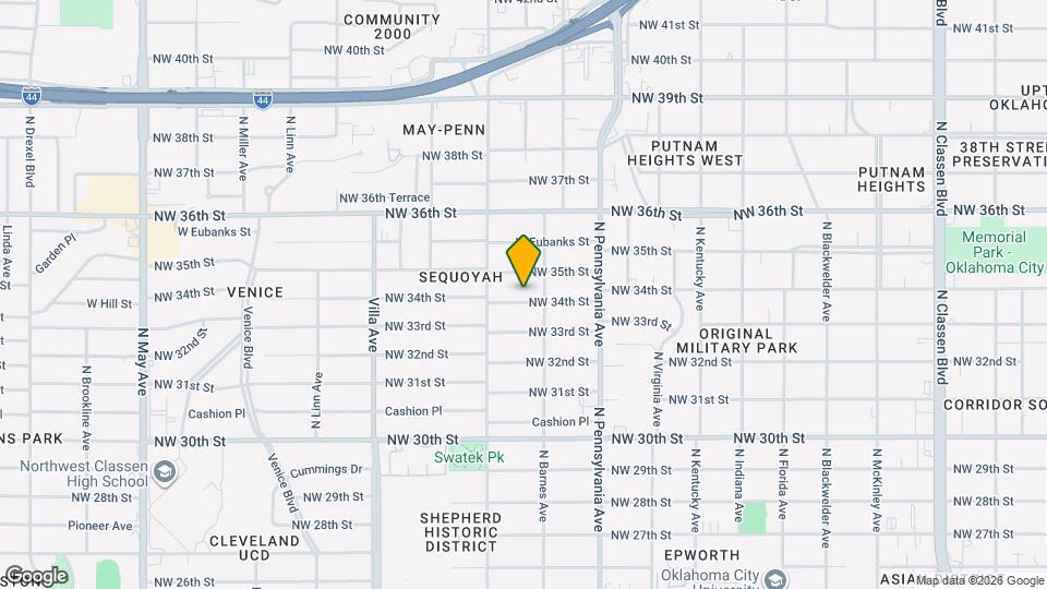 2217 NW 34th St Map and Location Details