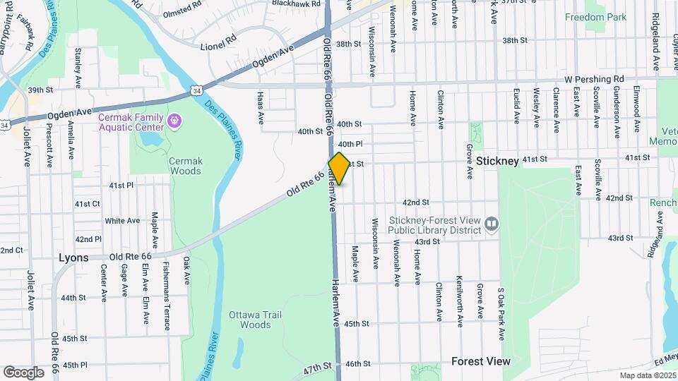 4127 Harlem Ave Mapa y Detalles de la Ubicación