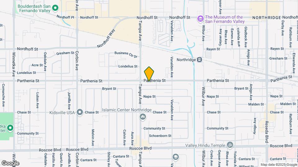 19224 Parthenia St Map and Location Details