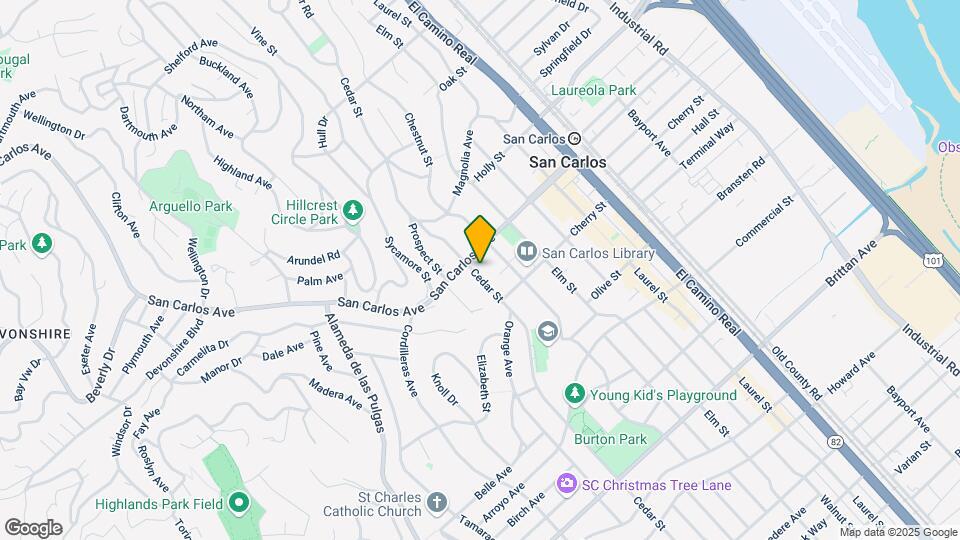 1537-1561 San Carlos Ave Mapa y Detalles de la Ubicación