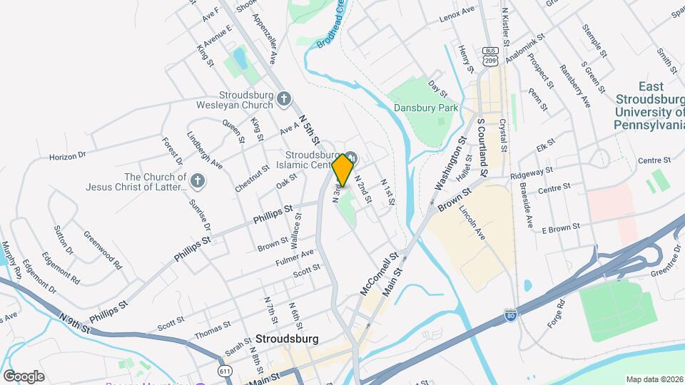 118 N 3rd St, Unit Rear Map and Location Details