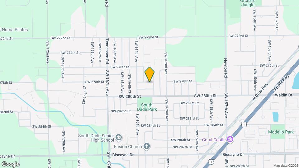 16320 SW 278th St Map and Location Details