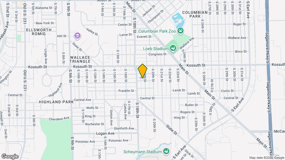 820 S 19th St Map and Location Details