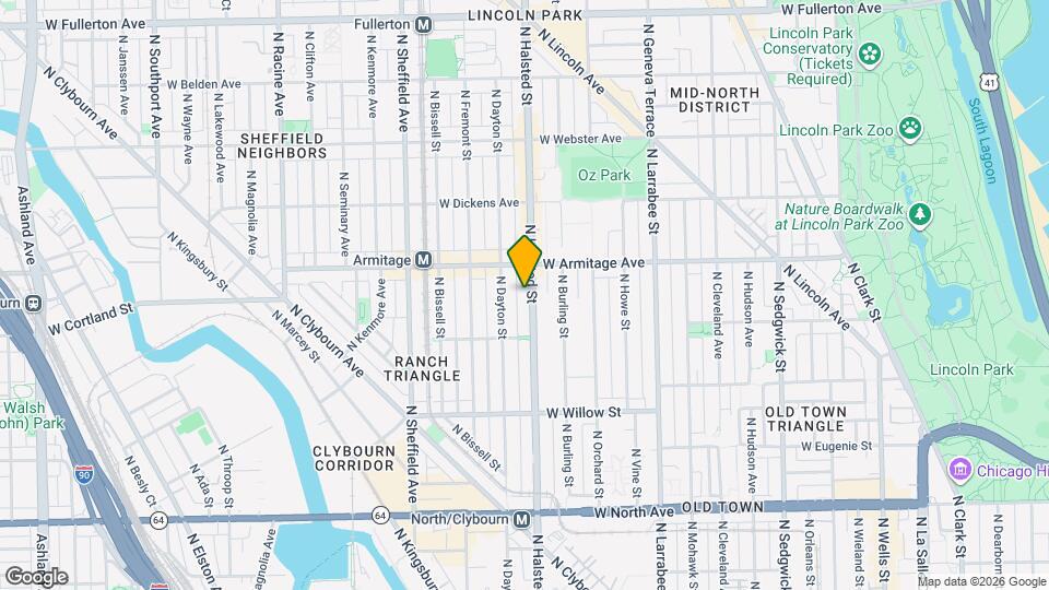 1944 N Halsted St Map and Location Details