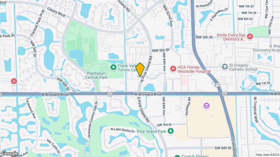 301 N Pine Island Rd, Unit 117 Map and Location Details