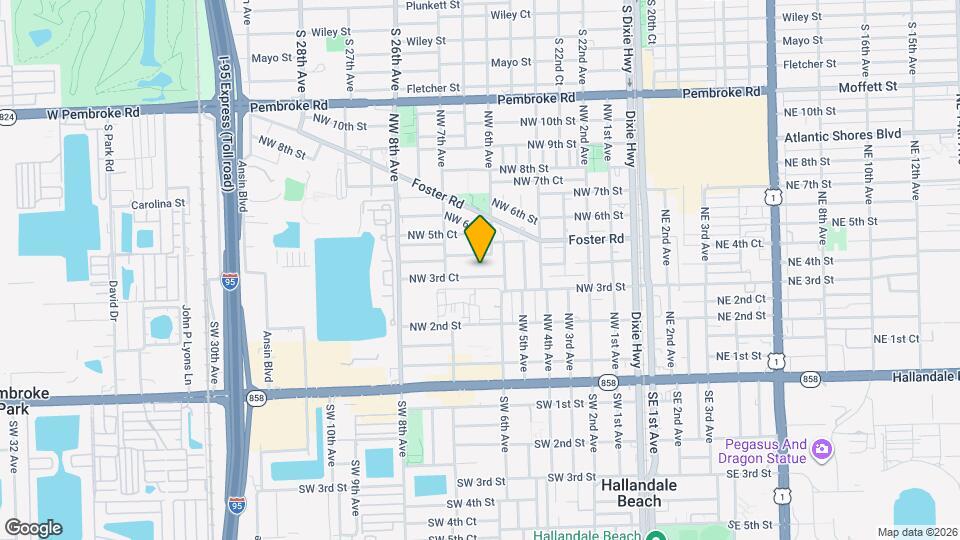 616 NW 3rd Ct Map and Location Details