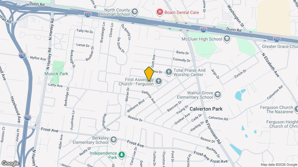 203 Gladys Ave Map and Location Details