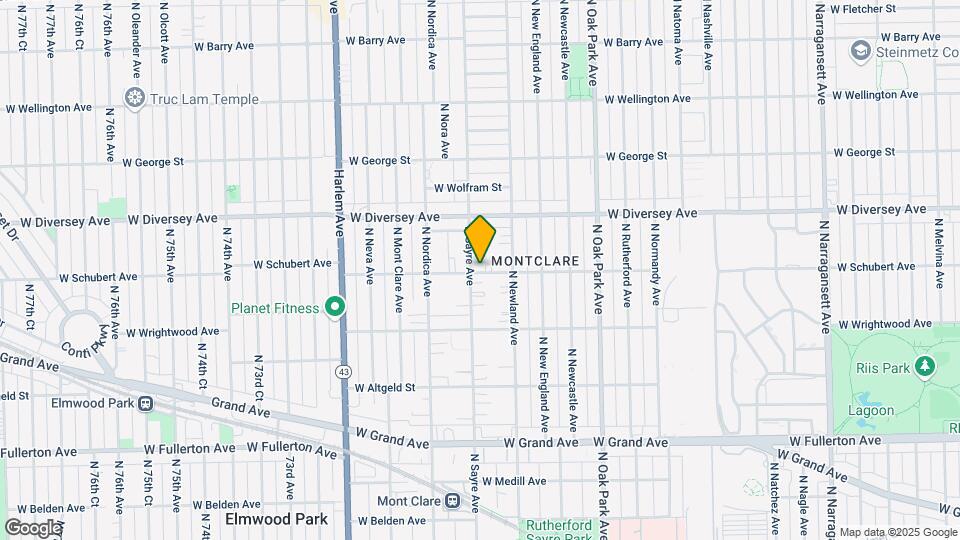 2701 N Sayre Ave Map and Location Details
