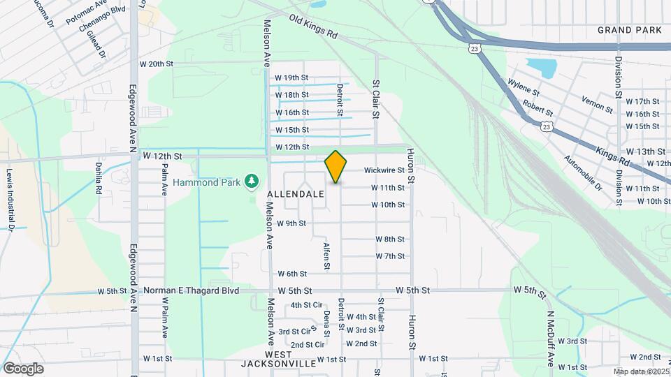 2042 Detroit St Map and Location Details