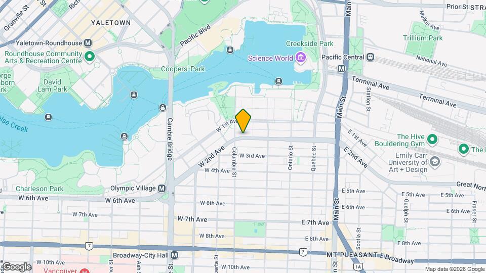 175 W 2nd Ave Map and Location Details