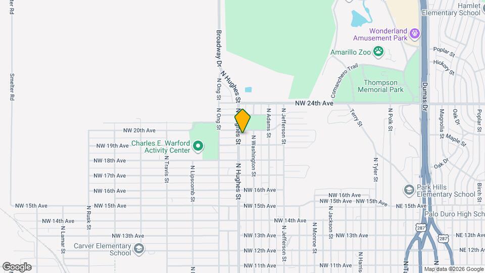 1906 N Hughes St Map and Location Details