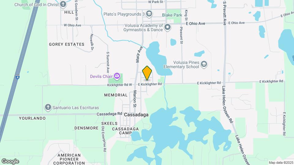 134 E Kicklighter Rd Mapa y Detalles de la Ubicación