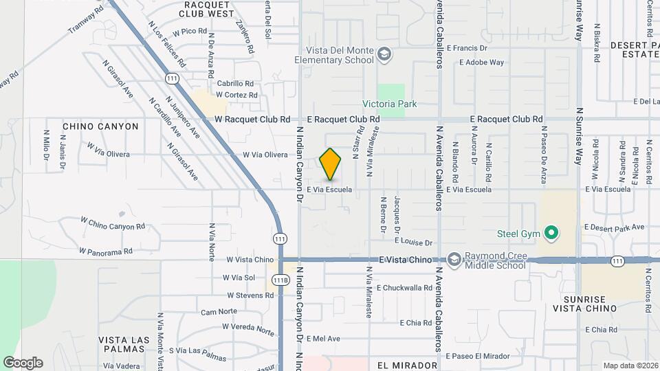 266 E Via Escuela, Unit D Map and Location Details