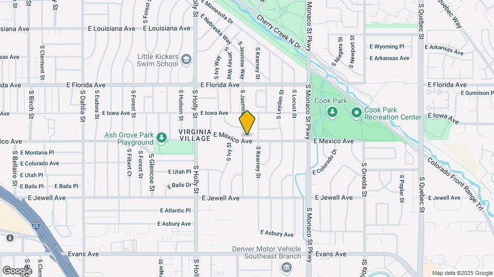 6005 E Mexico Ave Map and Location Details
