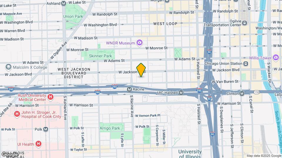 1101 W Jackson Blvd Map and Location Details