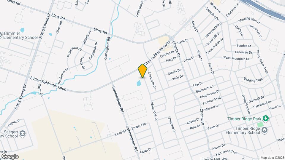 3804 Water Oak Dr Map and Location Details
