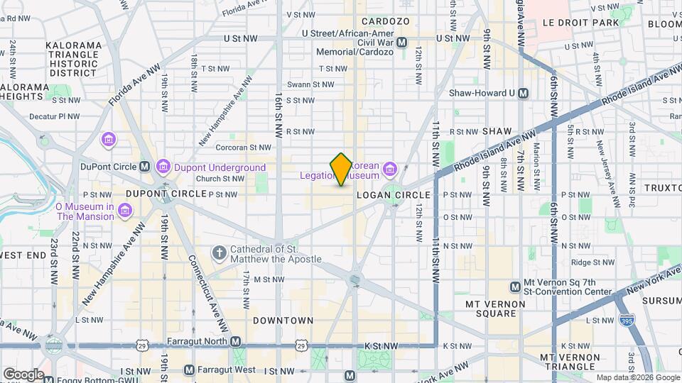 1423 P St NW Map and Location Details