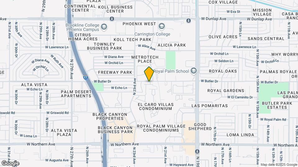 2234 W El Caro Dr Map and Location Details
