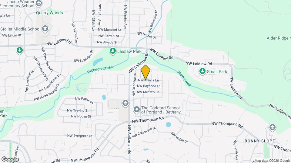 12750 NW Alsace Ln Map and Location Details