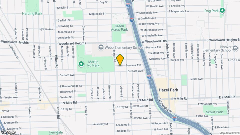 2190 Sonoma Ave Map and Location Details