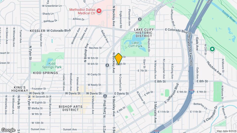 829 N Crawford St Map and Location Details