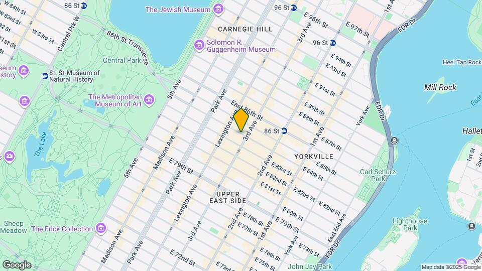 160 E 84th St Map and Location Details