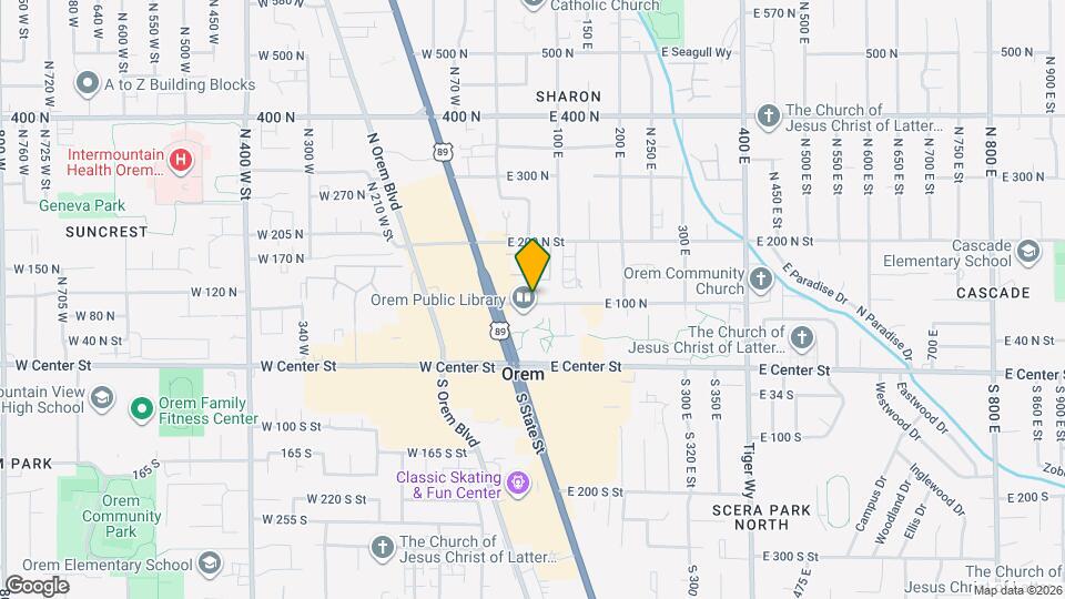 65 E 100 N Map and Location Details