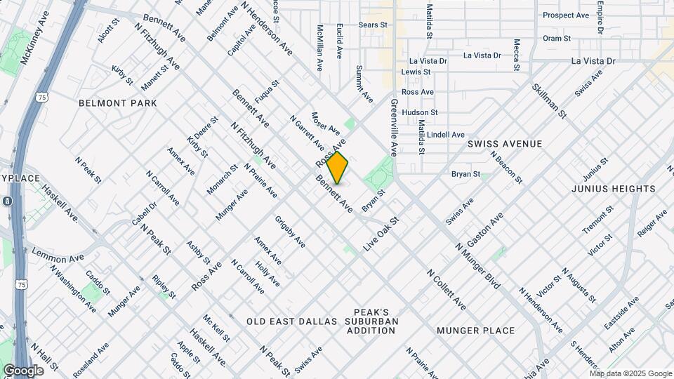 5002 San Jacinto St Map and Location Details