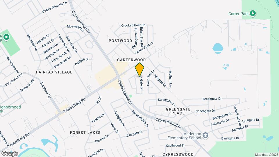 22819 Carter Gate Dr Map and Location Details