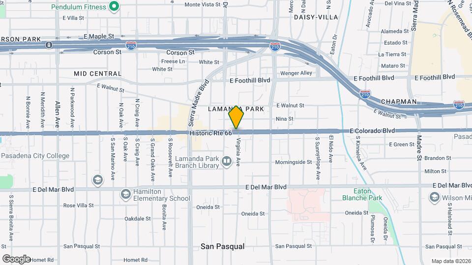 2561 E Colorado Blvd, Unit Apt #1 Map and Location Details