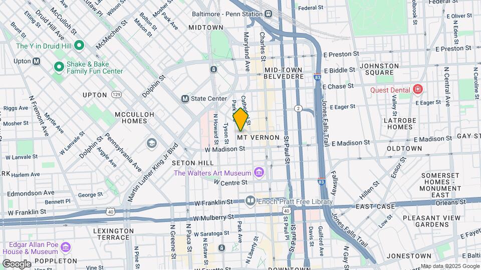 825 Park Ave Map and Location Details