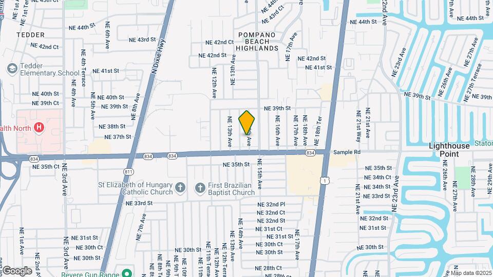 3651 NE 14th Ave Map and Location Details