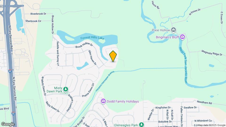 809 Brook Hollow Dr Map and Location Details
