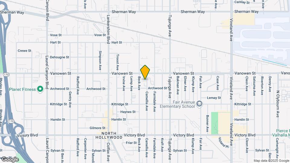 6727 Camellia Ave Map and Location Details