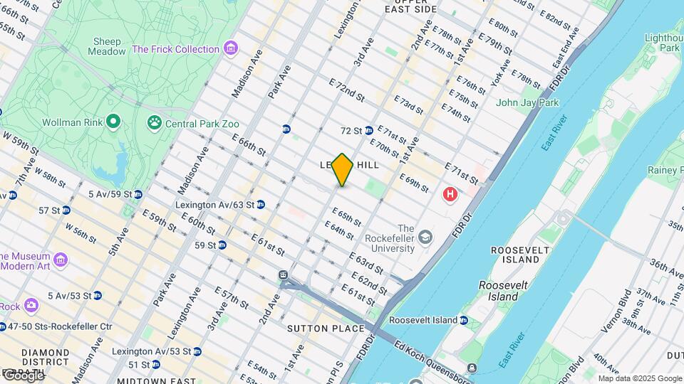 301 E 66th St Map and Location Details